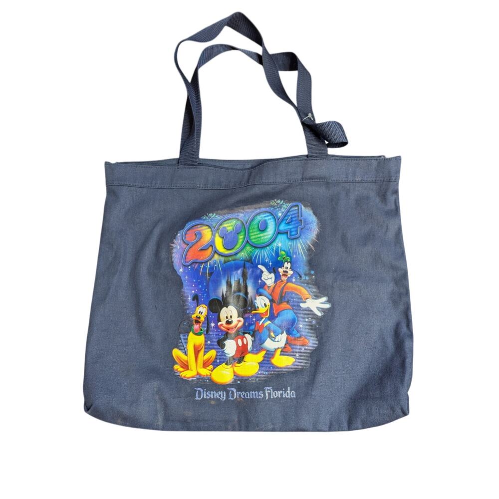 Disney Dreams Florida 2004 Tote‎ Bag Mickey Mouse Goofy Donald Duck